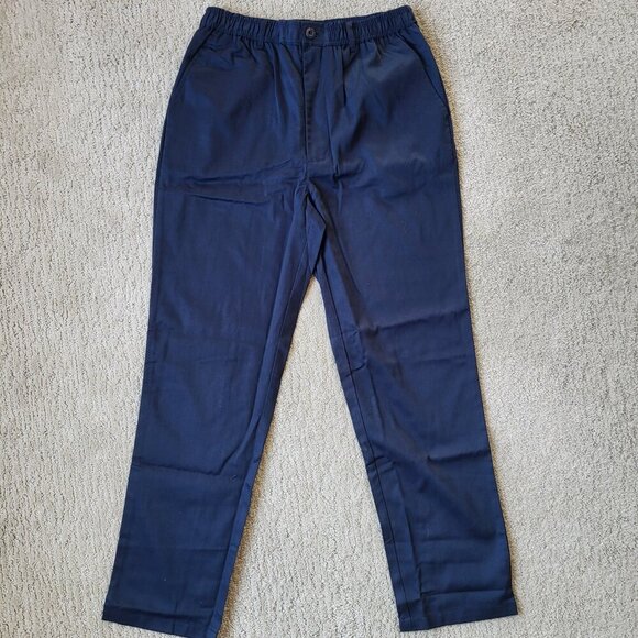 Men’s Elastic Waist Pants – Dark Blue – Size L – NWT - Picture 2 of 12